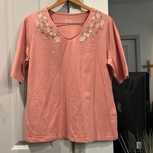 D & co woman’s blouse denim, and Company size large